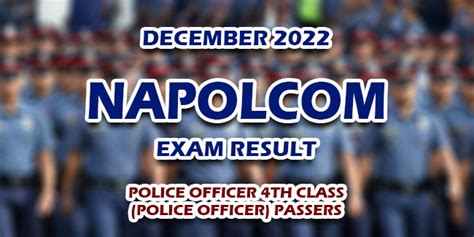 NAPOLCOM Exam Results December 2022 .